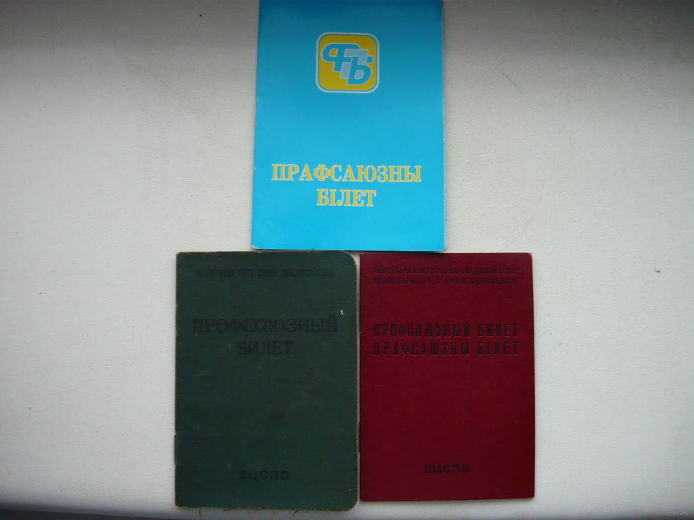 Образец заполнения профсоюзного билета рб