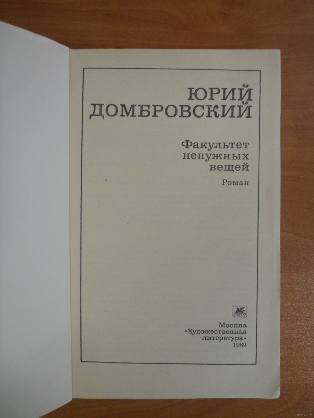 Домбровский факультет ненужных вещей презентация